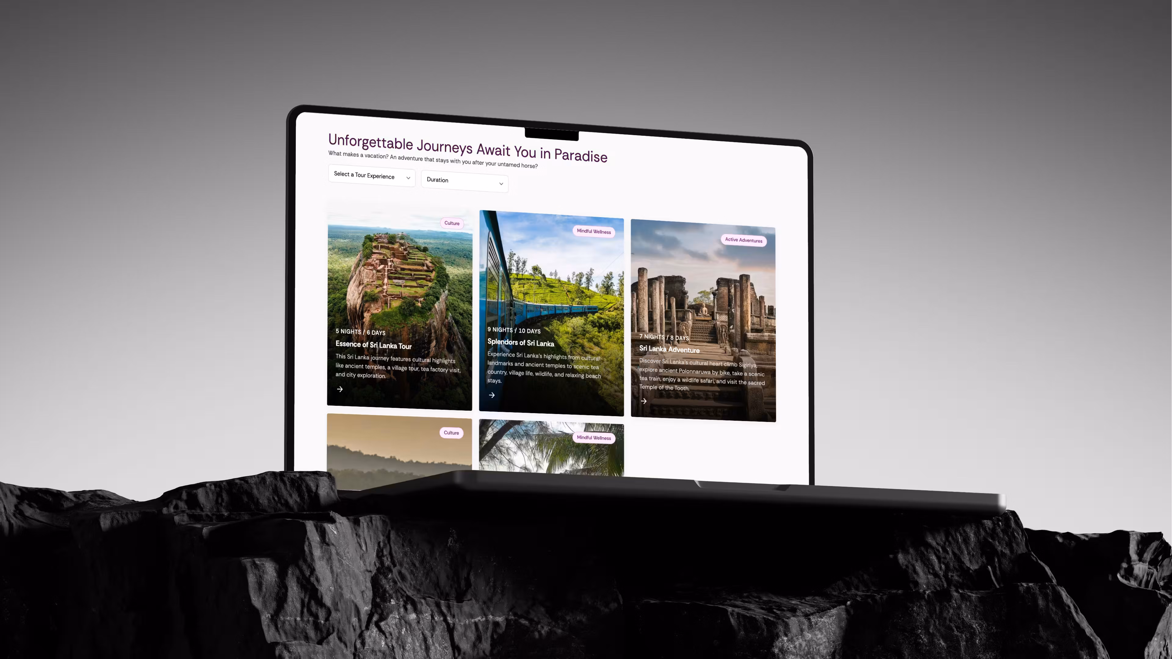 Treasure Tours De Ceylon testimonial mockup